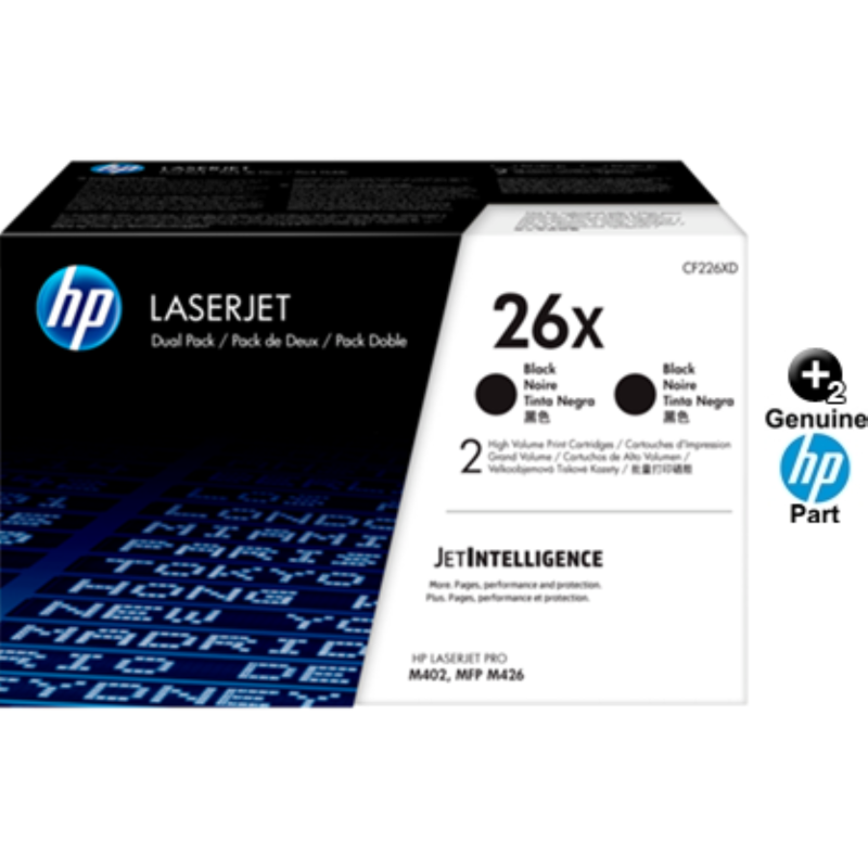 Toner hp cf226xd negru pachet 2 x cf226x 2 x 9000 pagini