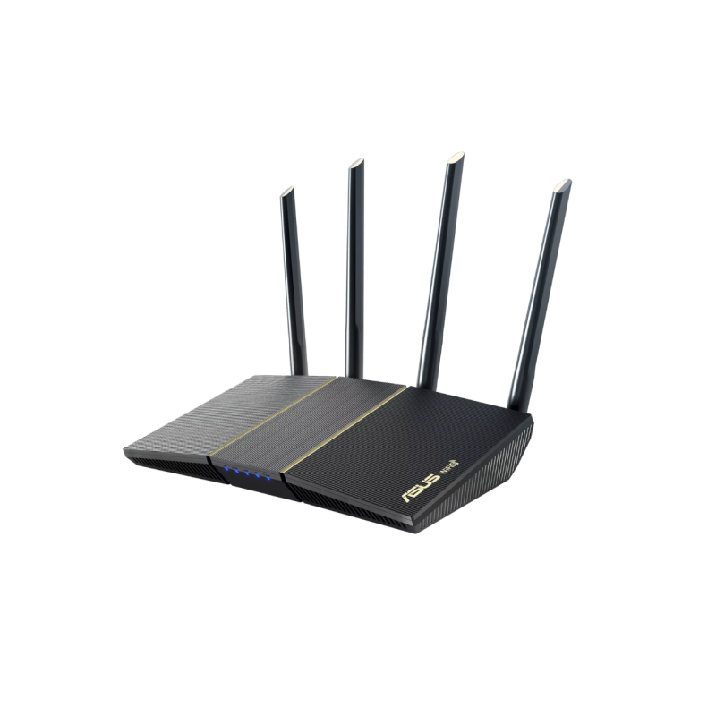 Asus wireless router rt-ax57 ax3000 2402 mbps+ 574 mbps dual-band-2.4 5ghz wi-fi 6 4 x