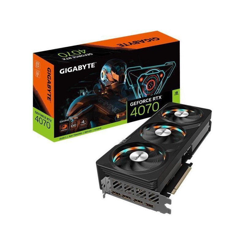 Placa video gigabyte geforce rtx 4070 gaming oc v2 12g gddr6x 192 bit pcie 4