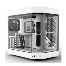 Carcasa hyte y60 mid-tower white e-atx tempered glass preinstalled fans 3x 120mm no psu included