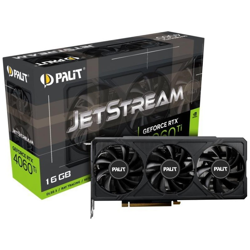 Placa video palit geforce rtx 4060 ti jetstream 16gb gddr6 128 bit pcie 4.0 3x