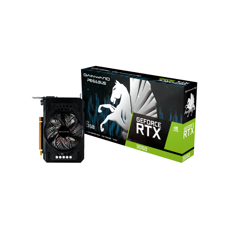 Placa video gainward geforce rtx 3050 pegasus 6gb gddr6 96 bit pcie gen4 dp dvi-d