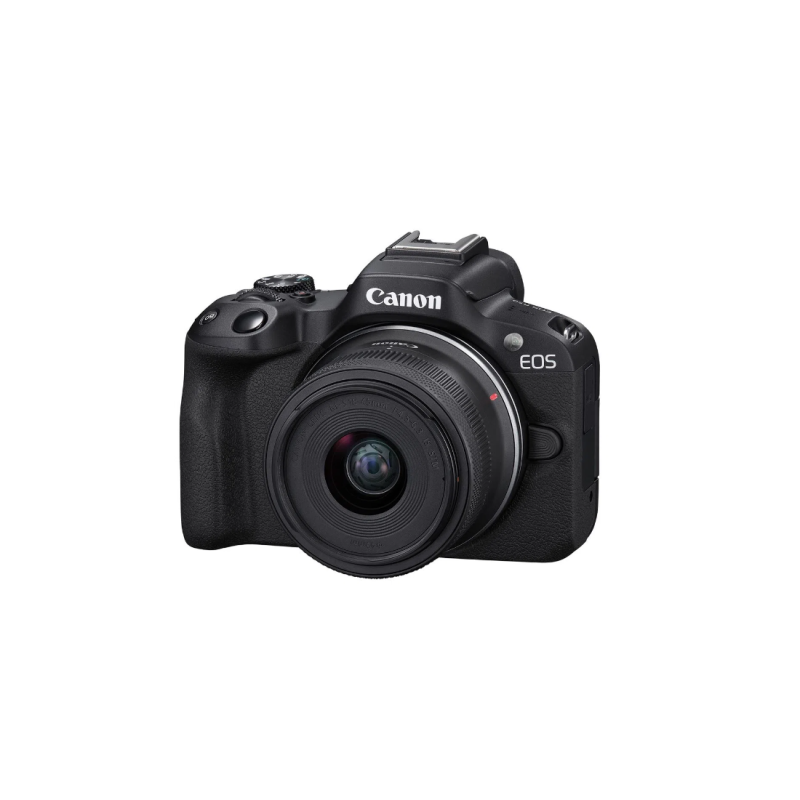 Aparat foto canon eos r50 black kit + obiectiv rf-s18-45mm f4.5-6.3 is stm mirrorless 24.2