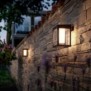 Aplica led solara pentru exterior cu senzor de miscare philips camill square frosted 1.4w 4v