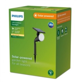 Spot led solar pentru exterior cu spike philips jivix 1.4w 4v 150 lm lumina calda