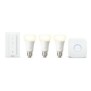 Pachet 3 becuri led inteligente philips hue a60 bluetooth e27 9w (60w) 806 lm lumina