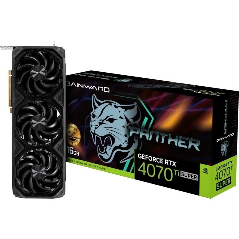 Placa video gainward geforce rtx™ 4070 ti super panther oc 16gb gddr6x 256 bit pcie