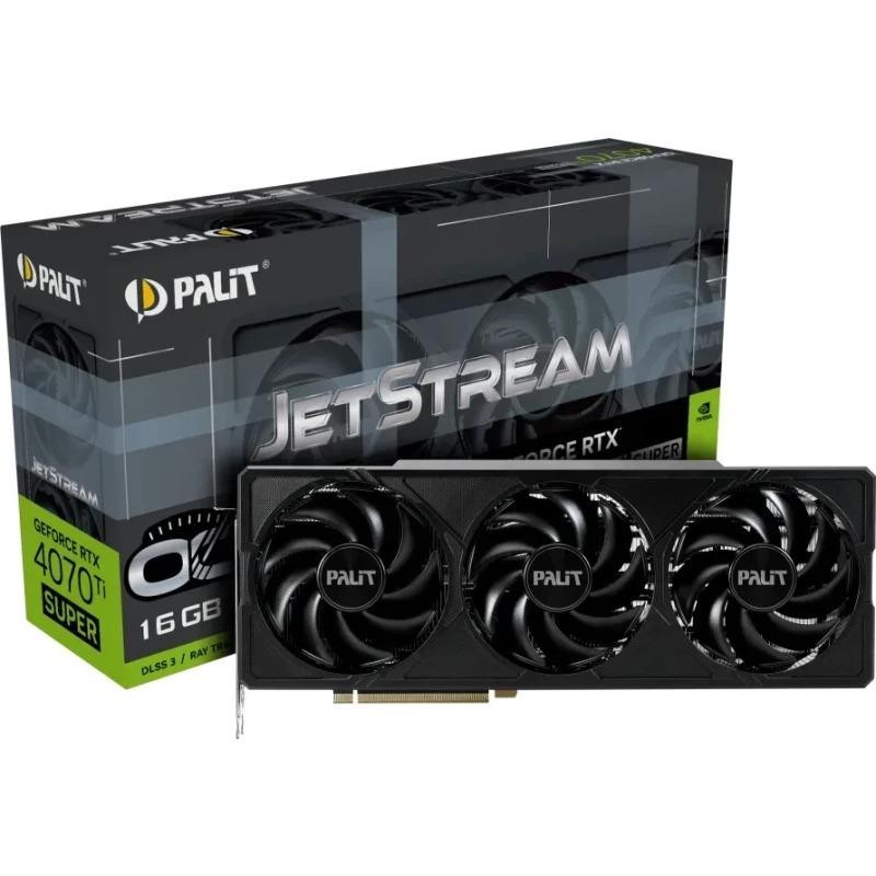 Placa video palit geforce rtx™ 4070 ti super jetstream oc 16gb gddr6x 256 bit pcie