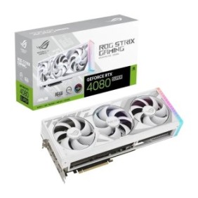 Placa video asus rog strix geforce rtx™ 4080 super 16gb gddr6x white edition 256 bit