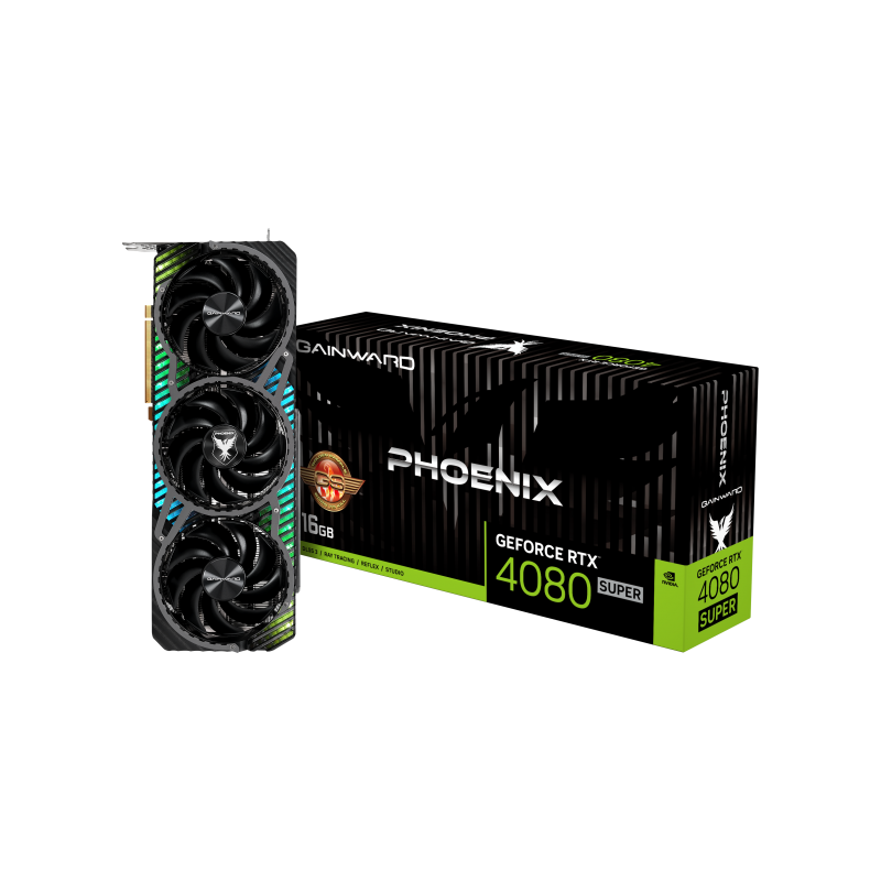 Placa video gainward geforce rtx™ 4080 super phoenix 16gb gddr6x 256 bit pcie gen4 1x