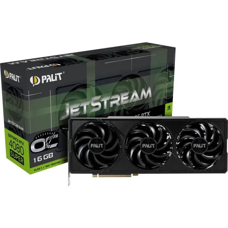 Placa video palit geforce rtx 4080 super jetstream 16gb oc gddr6x 256 bit pcie 4.0