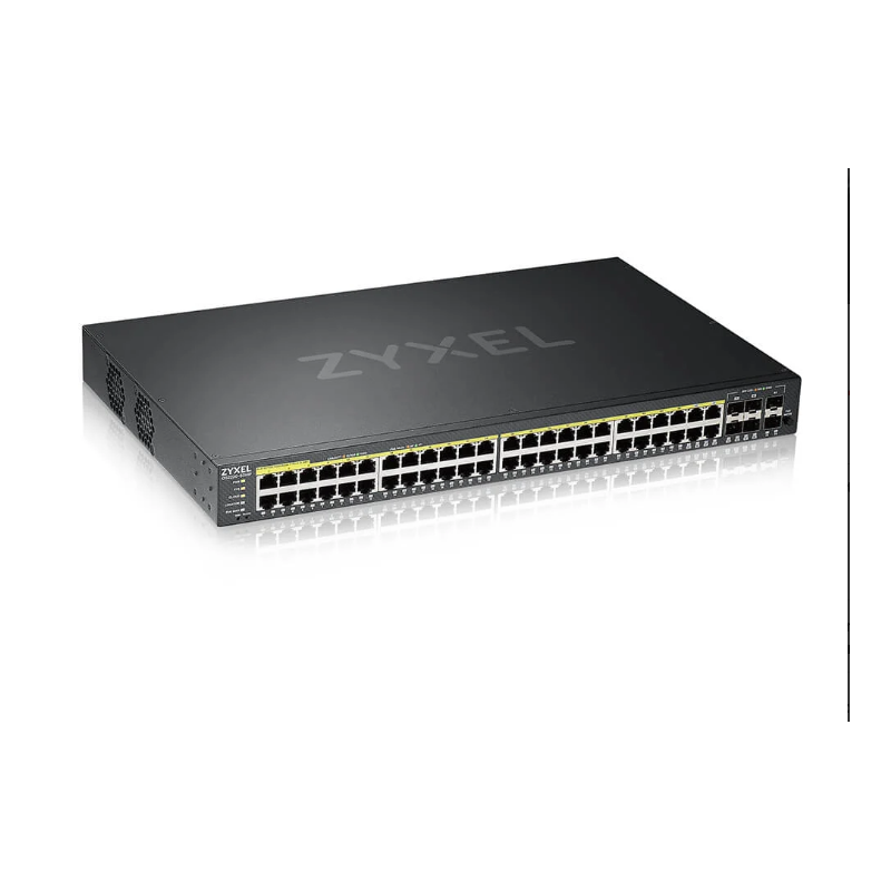 Gs2220-50hpeu region48-port gbe l2 poe switch with gbe uplink (1 year ncc pro pack license