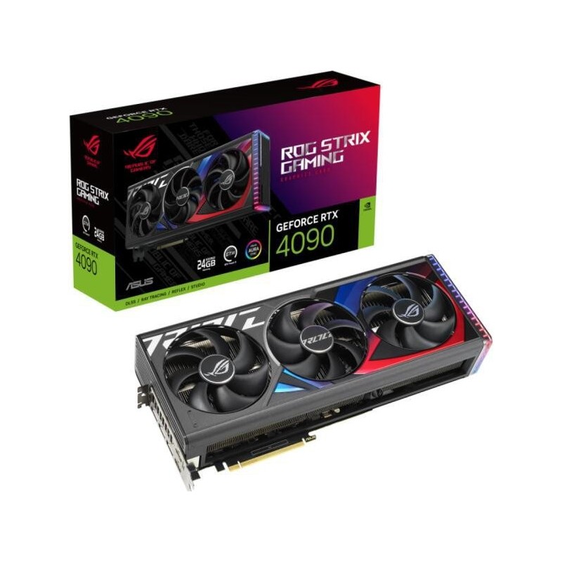 Placa video asus rog strix geforce rtx 4090 24gb gddr6x 384bit 2x hdmi 2.1a 3x