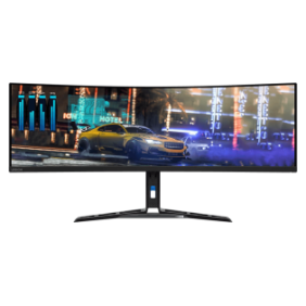 Monitor gaming 44.5 lenovo r45w-30 led va wled 5120x1440 165hz / 170hz (overclock) 32:9 anti-glare