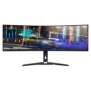 Monitor gaming 44.5 lenovo r45w-30 led va wled 5120x1440 165hz / 170hz (overclock) 32:9 anti-glare