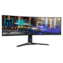 Monitor gaming 44.5 lenovo r45w-30 led va wled 5120x1440 165hz / 170hz (overclock) 32:9 anti-glare