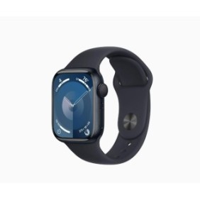 Apple watch s9 gps 41mm midnight alu case w midnight sport band - m/l