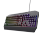Tastatura trust cu fir gxt836 evocs numar butoane 114 interfata usb 2.0 conector usb-a iluminare