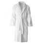 Man bathrobe 500/550 gsm 100% organic yarn 100% cotton universal size - white