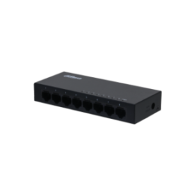 Switch dahua pfs3008-8gt 8 ports 10/100/1000mbps 186mm×106mm×33mm common mode 4kv differential mode 0.5kv greutate: 508g