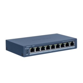 Switch poe hikvision ds-3e1309p-ei/m: 8 × 10/100 mbps poe port 1 × gigabit rj45 port