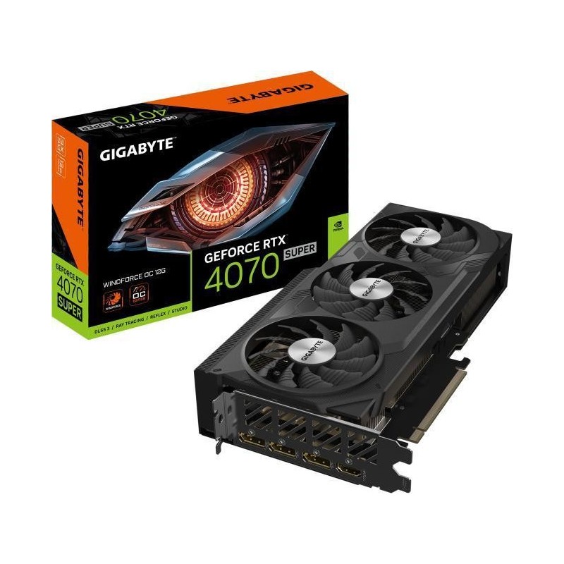 Placa video gigabyte geforce rtx 4070 super windforce oc 12gb gddr6x 192-bit dlss 3.0 pcie