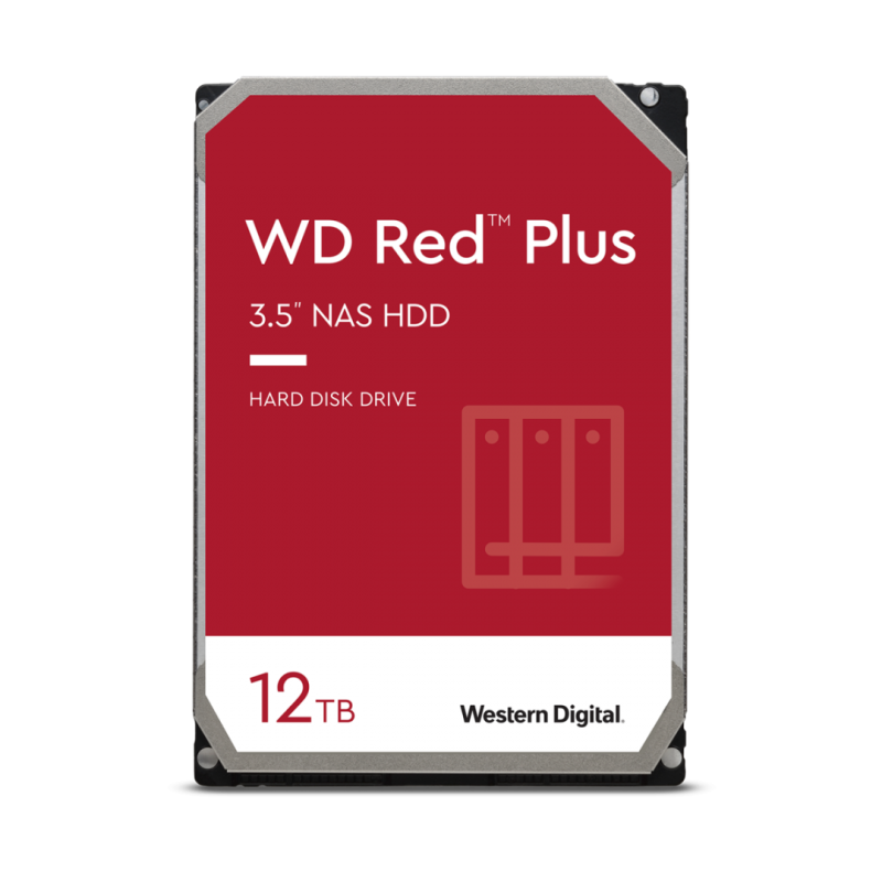 Hdd intern wd 3.5 12tb red plus nas 3.5 sata3 7200rpm 256mb