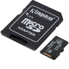 Micro secure digital card kingston 16gb clasa 10 cu adaptor sd