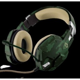 Casti cu microfon trust gxt 322c carus gaming headset - jungle camo  specifications general height