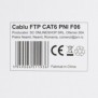 Cablu ftp cat6 pni f06 cu 4 perechi pentru internet 1 gigabit si sisteme de