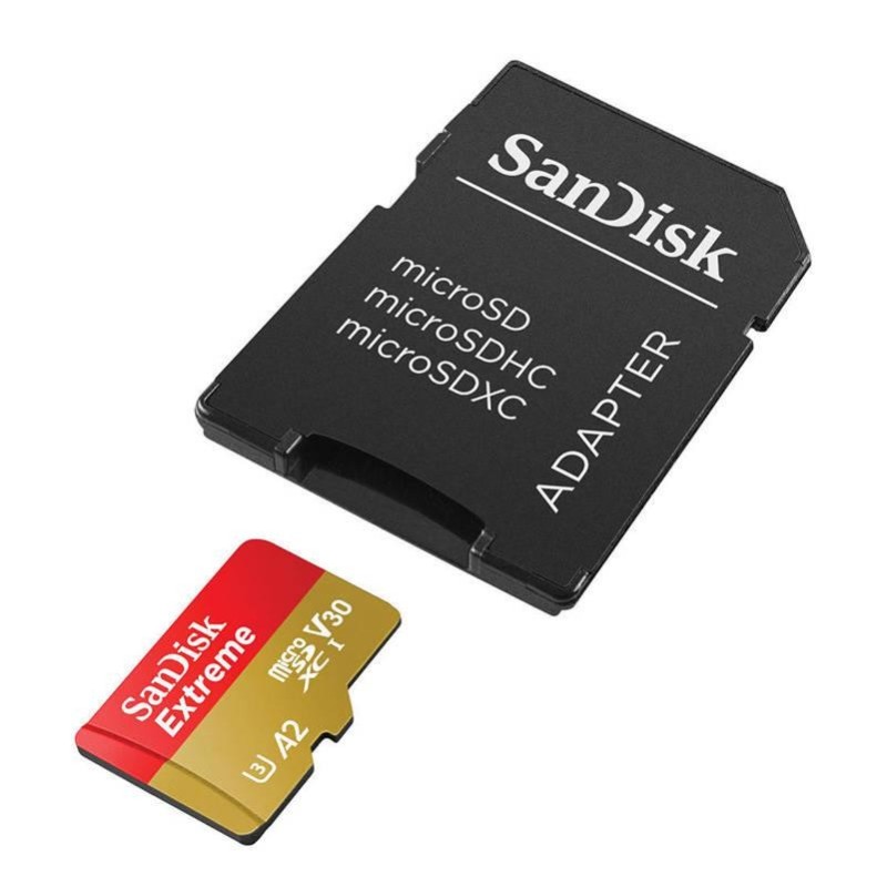 Micro secure digital card sandisk extreme 256gb clasa 10 r/w speed: up to 100mb/s/ 90mb/s