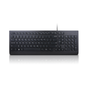 Lenovo essential wired keyboard (black) - us english 103p