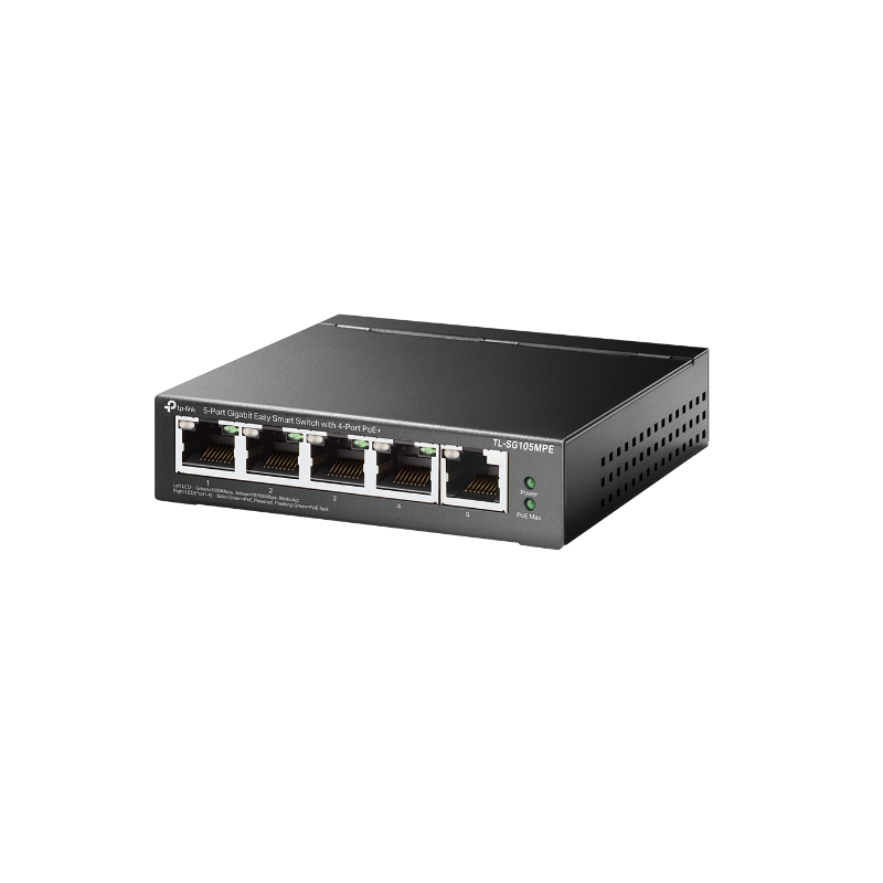 Switch tp-link tl-sg105mpe 5 porturi gigabit desktop easy smart poe 10gbps capacity porturi poe: 1-4