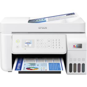 Multifunctional inkjet color epson ecotank ciss l5316 culoare: alb dimensiune a4(printarecopiere scanare fax) printare borderles