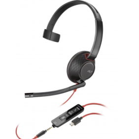 Poly blackwire 5210 monaural usb-a headset