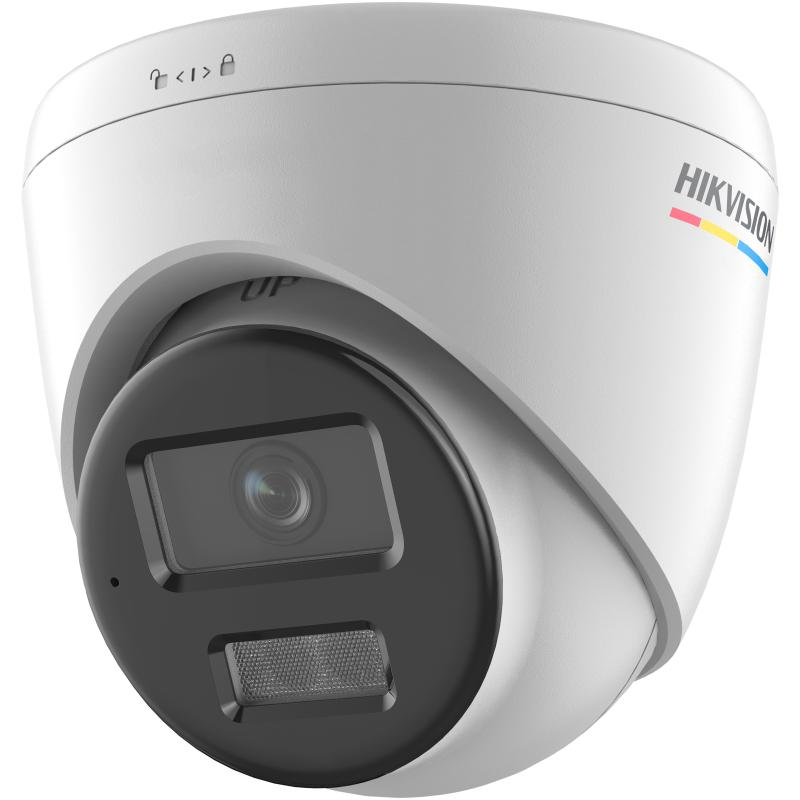 Camera de supraveghere ip turret 2mp colorvu hikvision ds-2cd1327g2h- liu(2.8mm) lentila fixa 2.8mm iluminare: color: