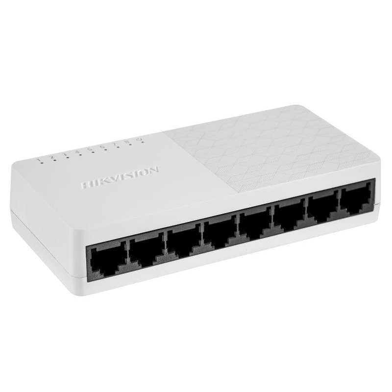 Switch 8 porturi gigabit hikvision ds-3e0508d-o unmanaged 8 gigabit rj45 ports plug & play support