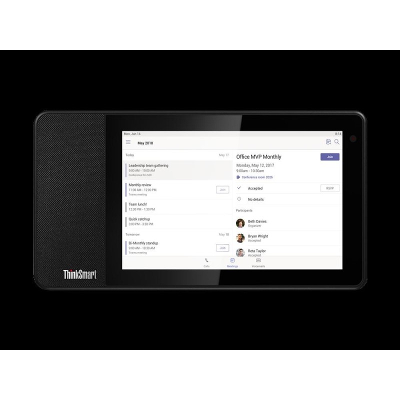 Lenovo thinksmart view 8 hd (1280x800) ips 10-point multi-touch qualcomm snapdragon 624 (8c 8x a53