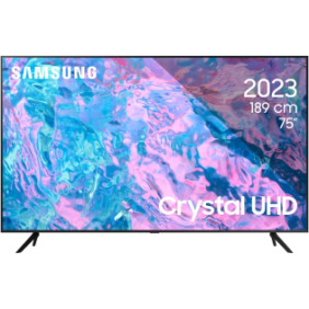 Televizor samsung led 75cu7172 189 cm smart 4k ultra hd clasa f (model 2023)