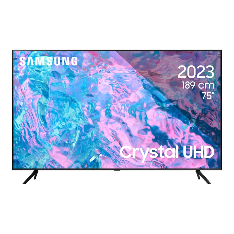 Televizor samsung led 75cu7172 189 cm smart 4k ultra hd clasa f (model 2023)