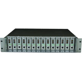 Sasiu media converter tp-link 14 sloturi fara management rackmount 19 / 2u suport sursa de