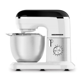 Mixer planetar heinner hpm-1300whbk 1300w col inox: 6l 7 viteze + pulse accesorii: tel carlig