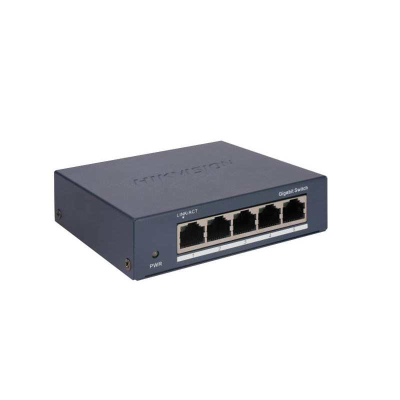 Switch hikvision ds-3e0505-o: 5 × gigabit rj45 ports 10 gbps 1000m network access alimentare: 5vdc