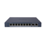 Switch 8 porturi gigabit hikvision ds-3e1510p-ei/m 8 × gigabit poe ports and 2 × gigabit