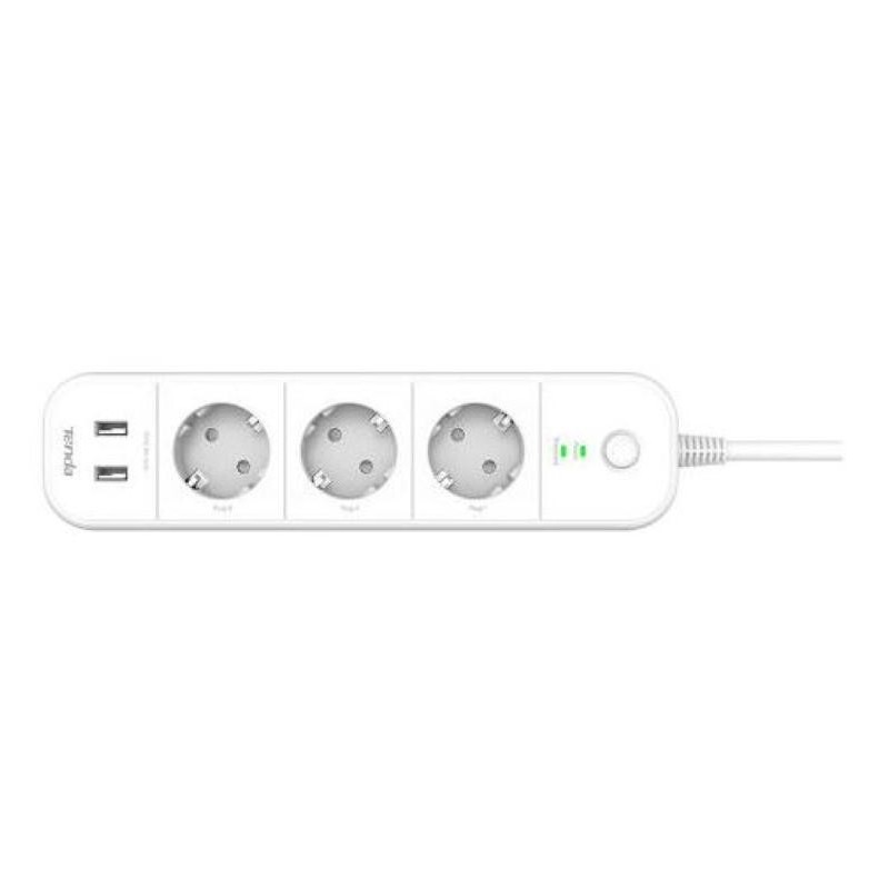 Tenda smart wi-fi power strip prelungitor 3 prize 2 porturi usb protocol: ieee 802.12b/g/n  2.4ghz1t1r