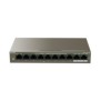 Tenda switch tef1110p-8-63w 10-port10/100mbps desktop 8-port poe tef1110p-8-63w8 x10/100 mbps base-tx rj45 ports (data/power) 2