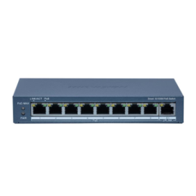 Switch 8 porturi poe hikvision ds-3e1309p-ei(b) smart managed 8 × 10/100m poe ports1 × gigabit