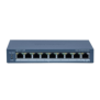 Switch 8 porturi poe hikvision ds-3e1309p-ei(b) smart managed 8 × 10/100m poe ports1 × gigabit