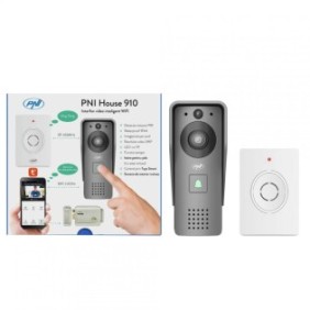 Interfon video inteligent pni house 910 wifi hd p2p iesire yala aplicatie dedicata tuya smart