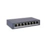 Switch hikvision ds-3e0508-o: 8 × gigabit rj45 port maxim 3w tensiune alimentare: 5vdc 0.6a dimensiuni: